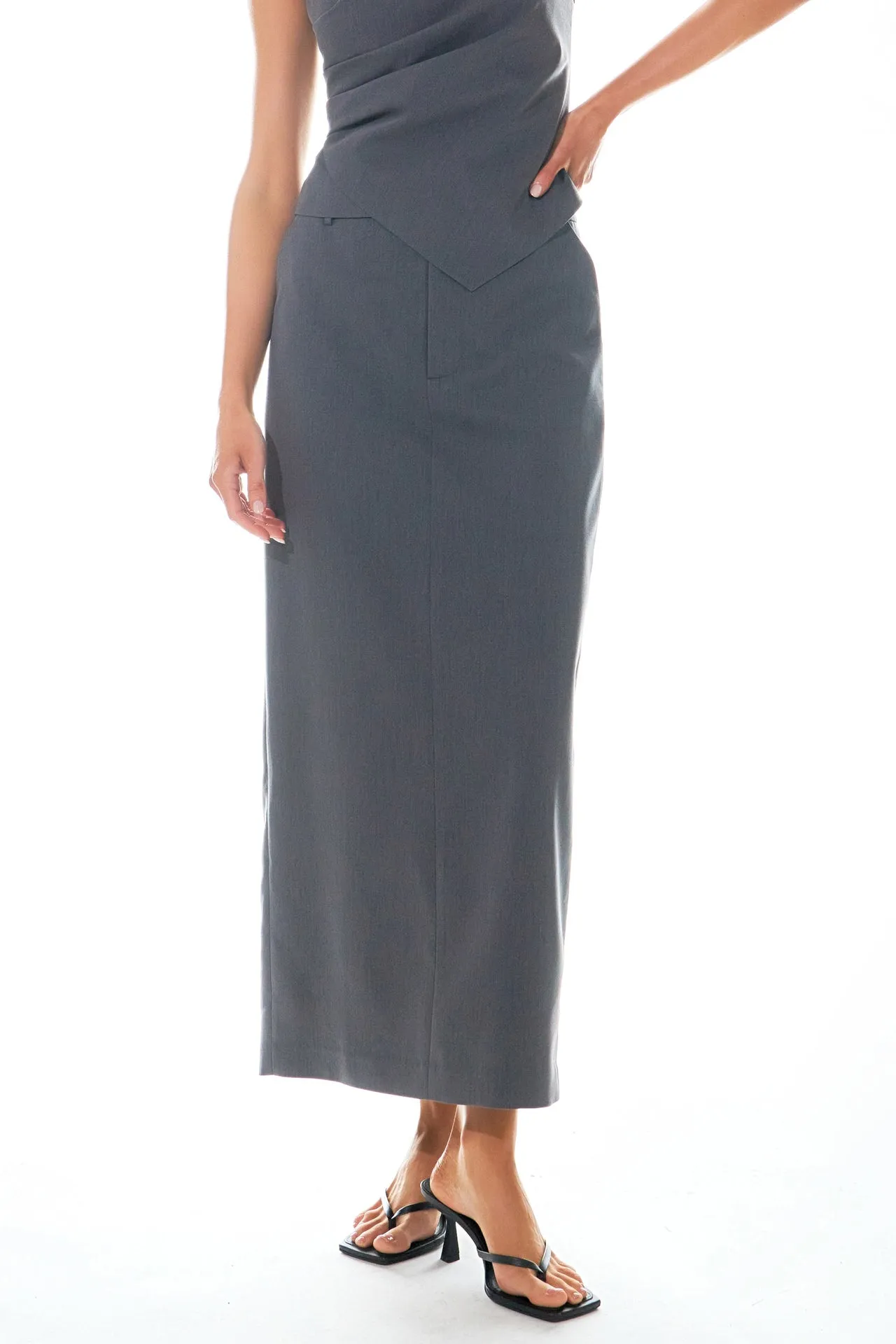 Mid-Waisted Maxi Skirt