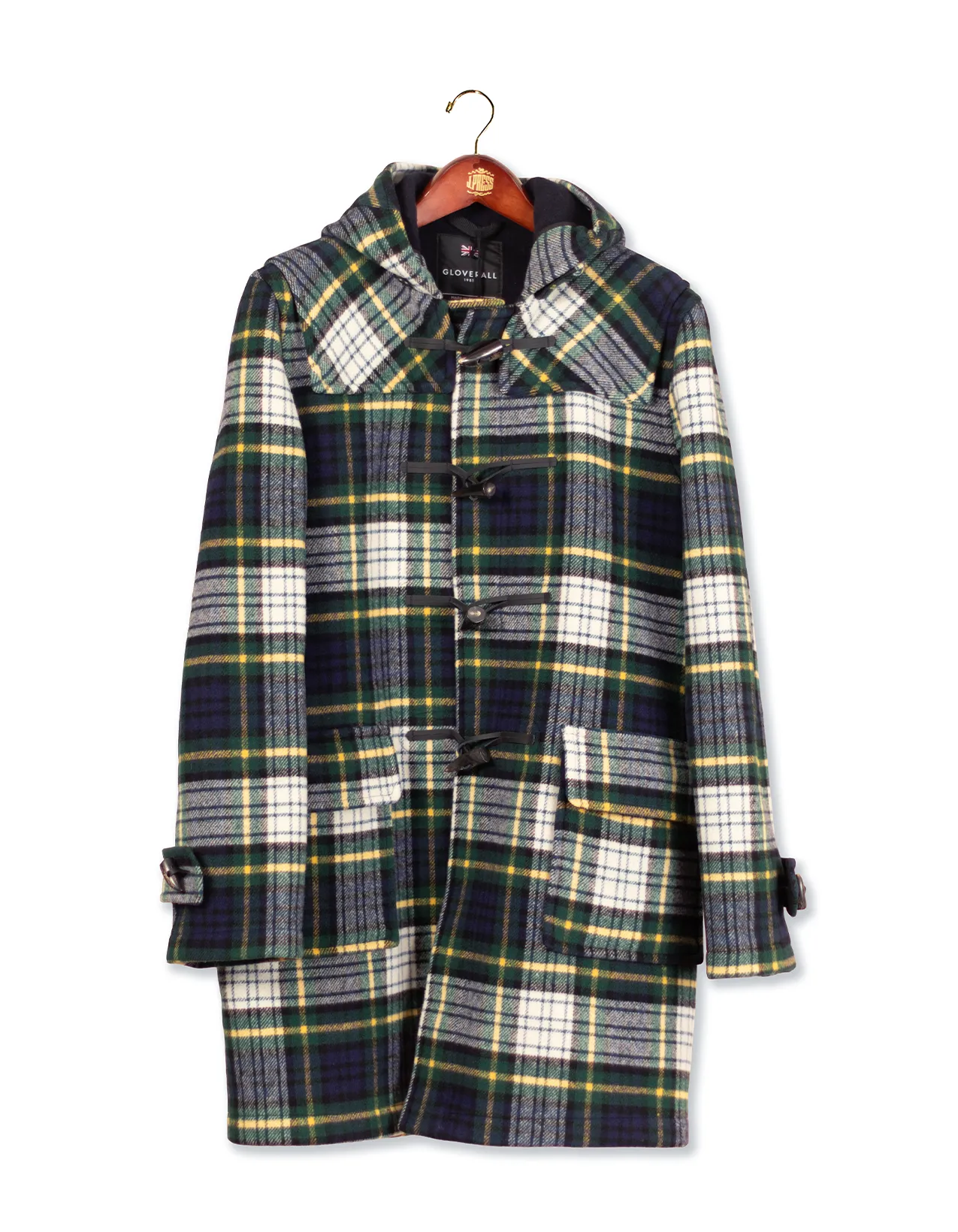 MORRIS DUFFLE COAT - DRESS GORDON WITH NAVY