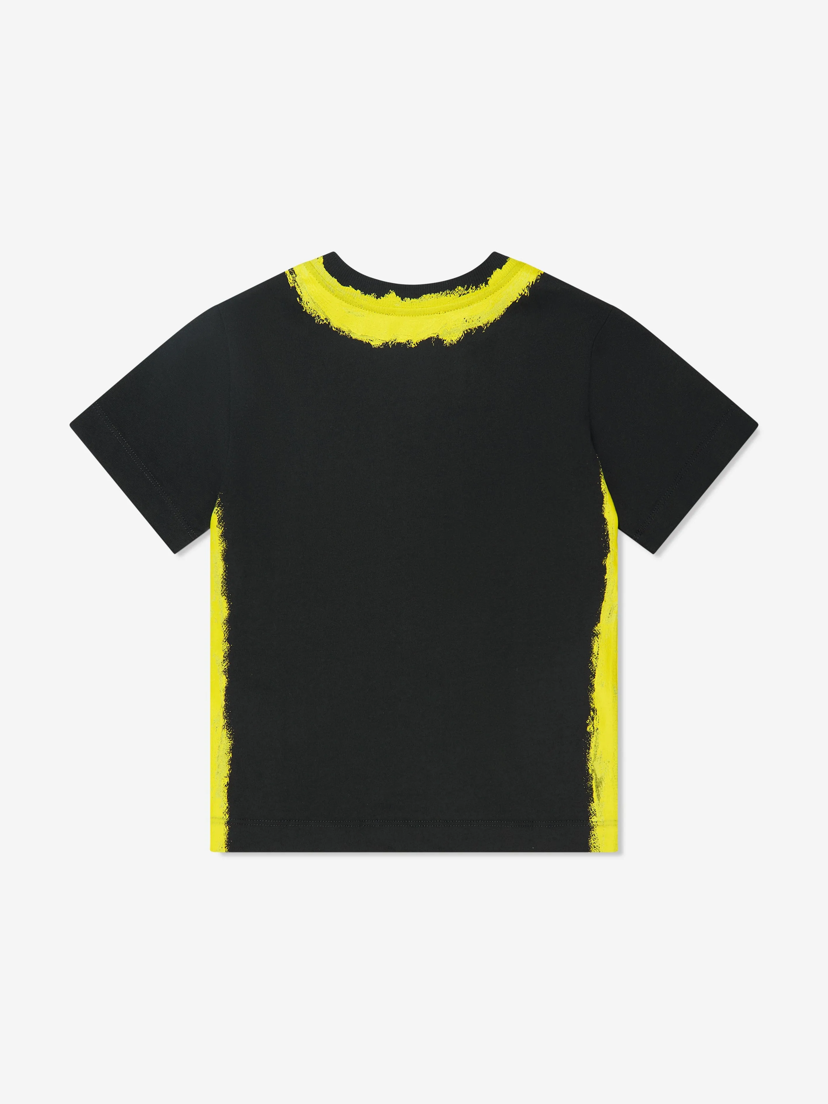 Moschino Boys Painted Logo Maxi T-Shirt in Black