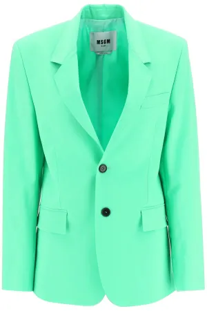 Msgm stretch wool two-button blazer