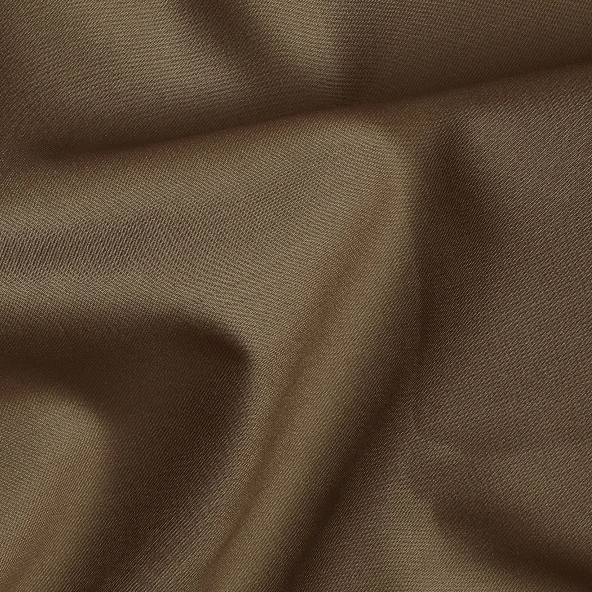 Mustard brown Plain Premium Pure Super 150's English All wool suiting fabric-D17287