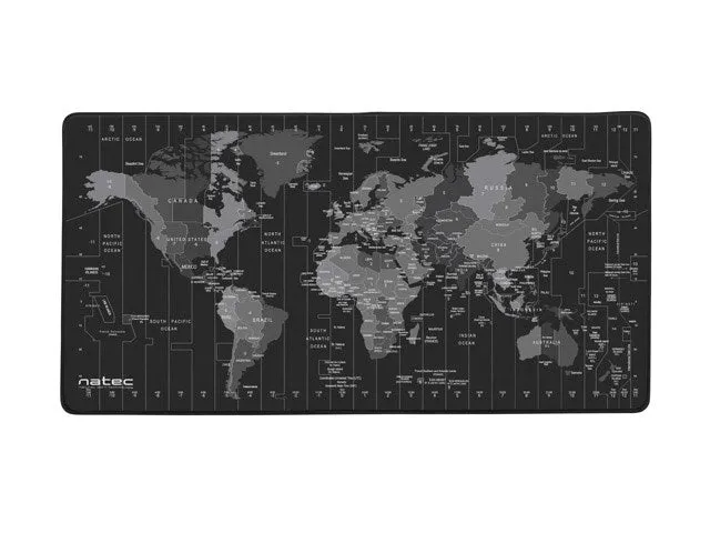 Natec Mouse Pad Time Zone Maps Maxi Npo-1119