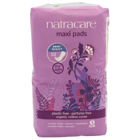 Natracare Maxi Pads Night Time 10ct