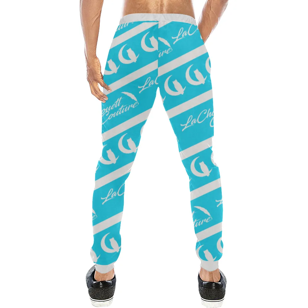 NICE ONE LIGHT BLU Men's All Over Print Sweatpants