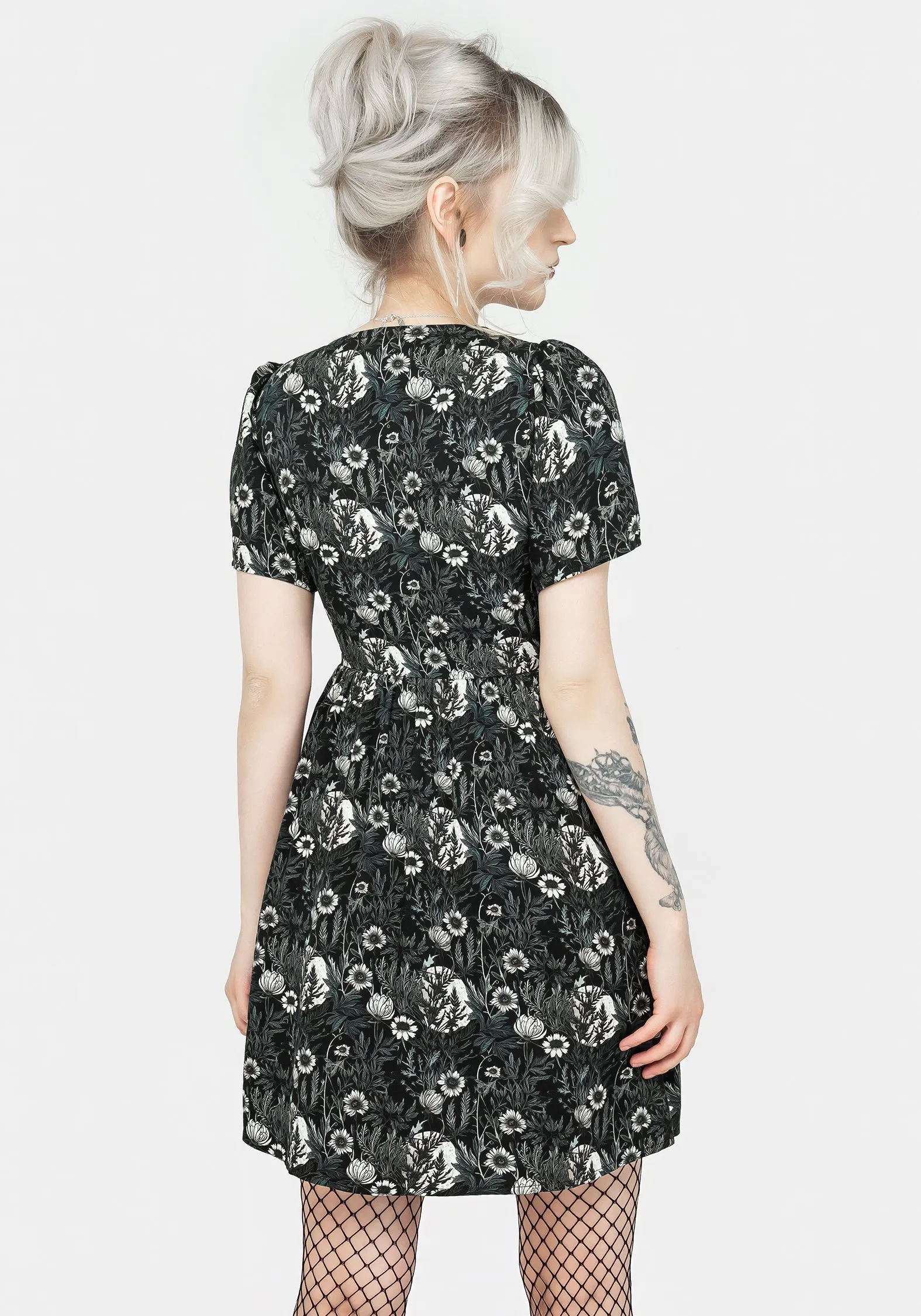 Nightbloom Collared Mini Dress