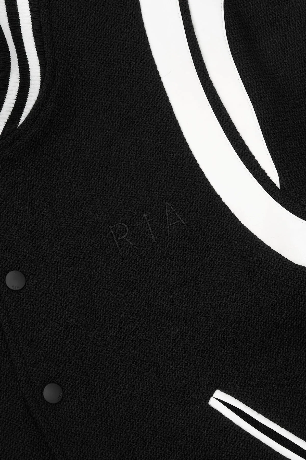 OPHELIE VARSITY JACKET | BLACK