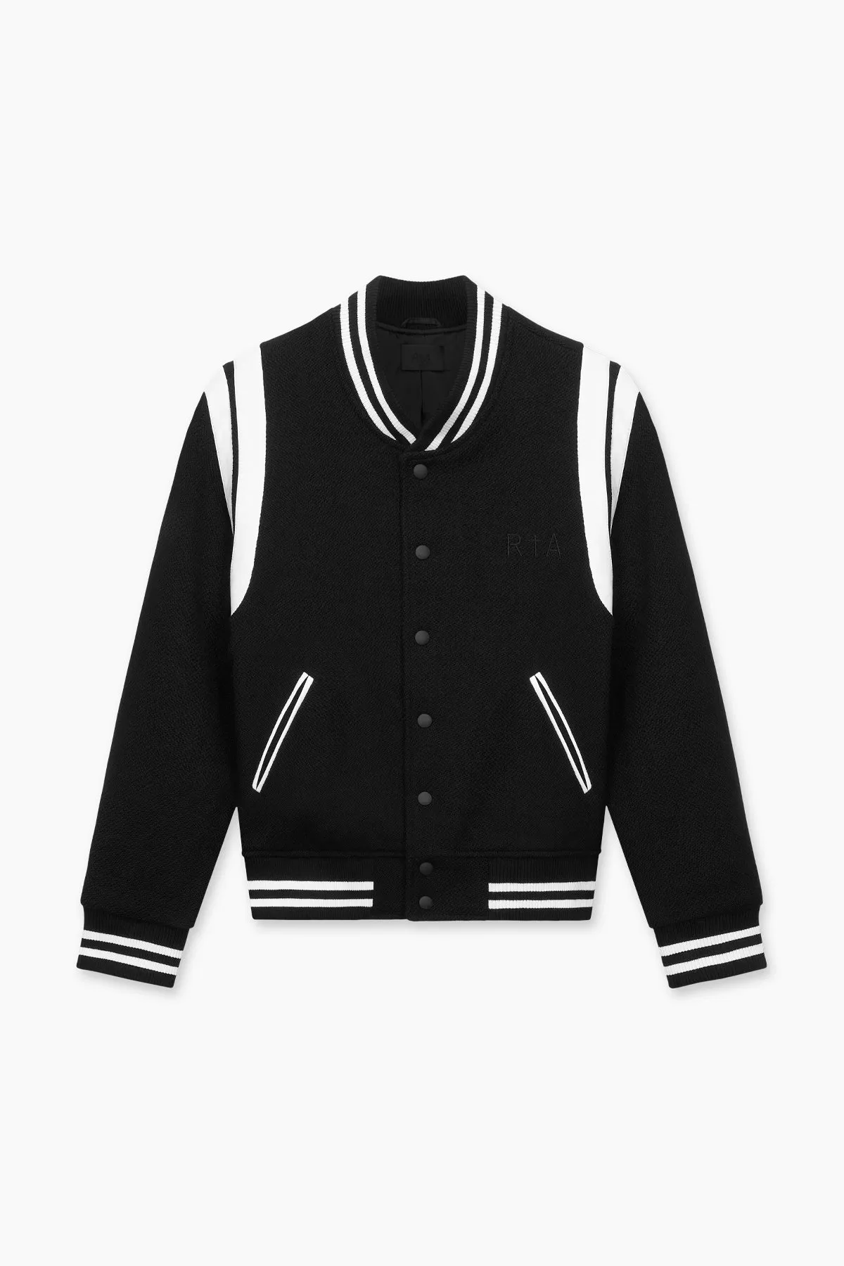 OPHELIE VARSITY JACKET | BLACK