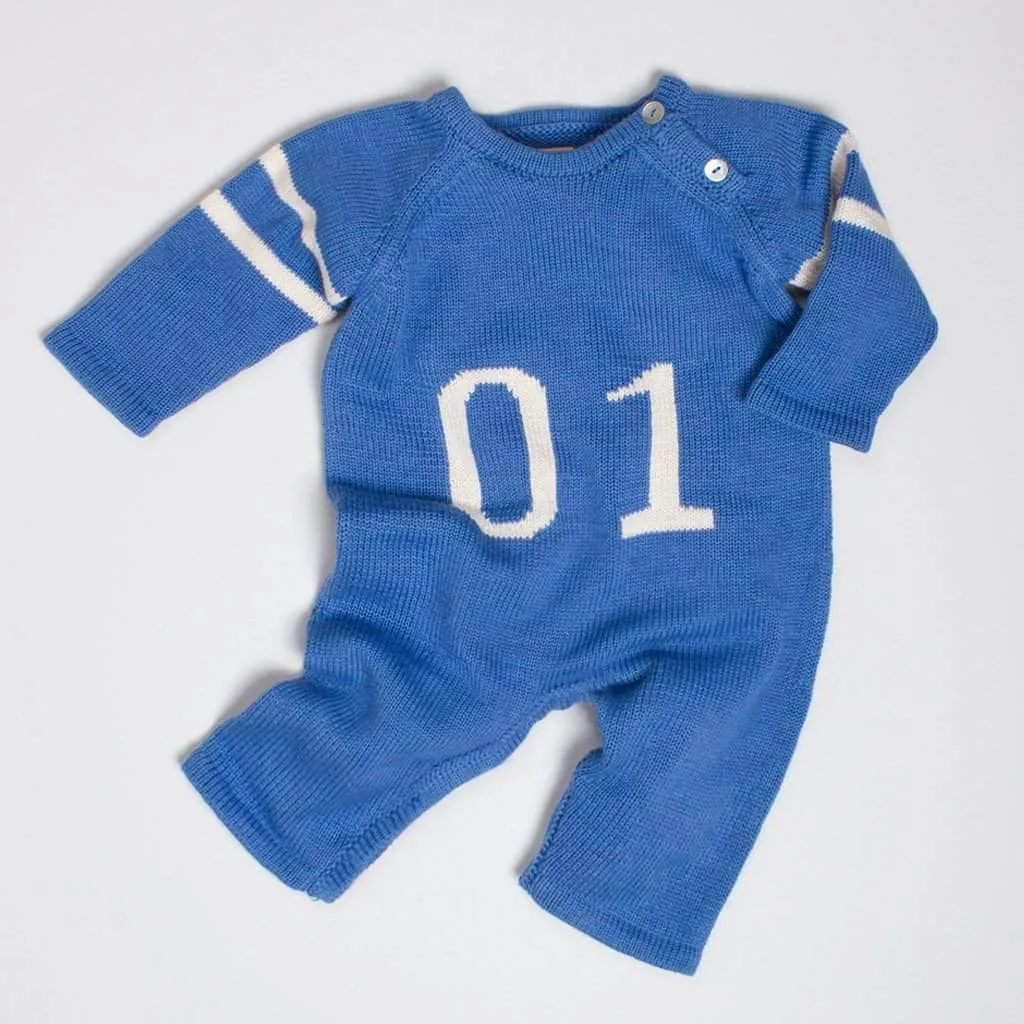 Organic Baby Romper, Knit - Sports