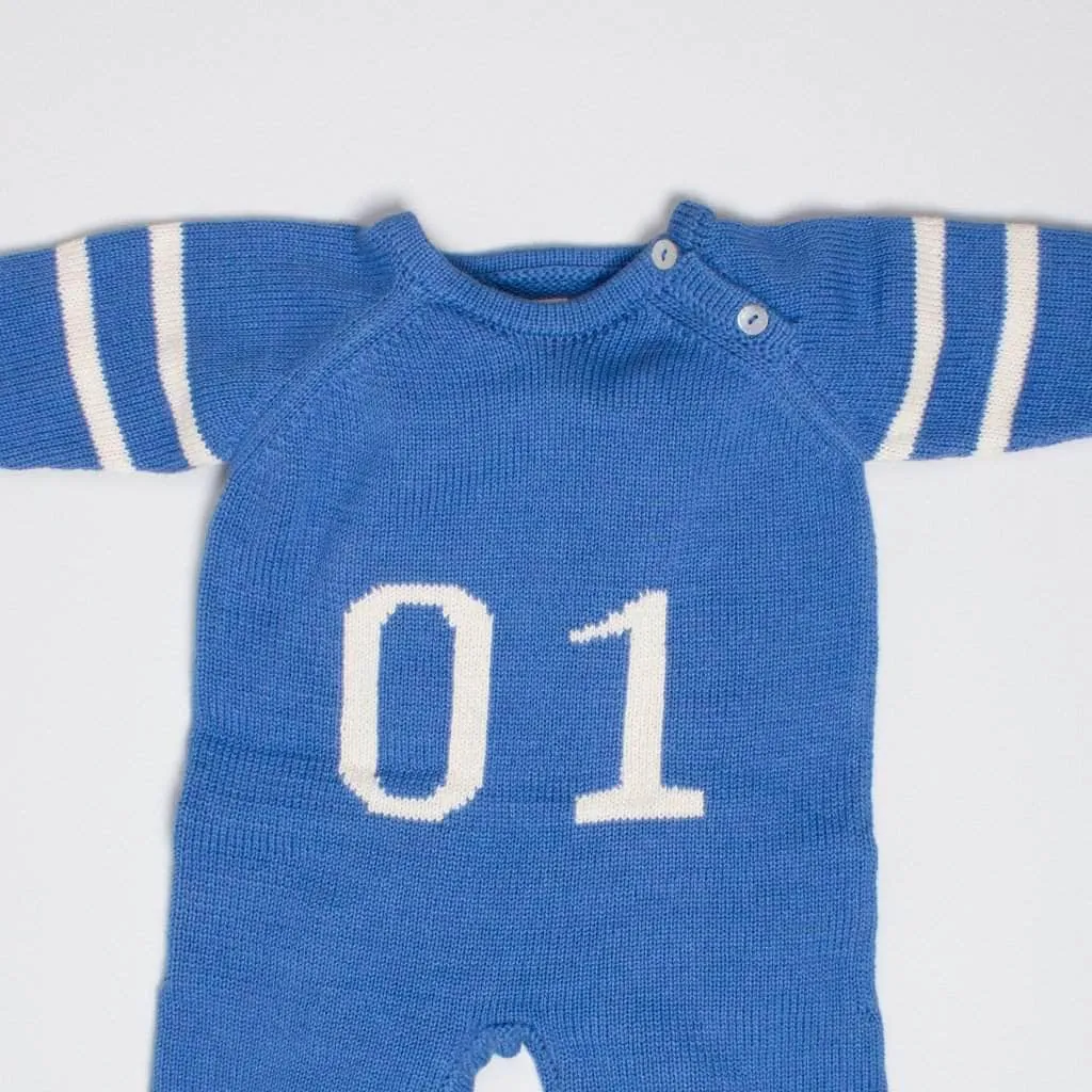 Organic Baby Romper, Knit - Sports