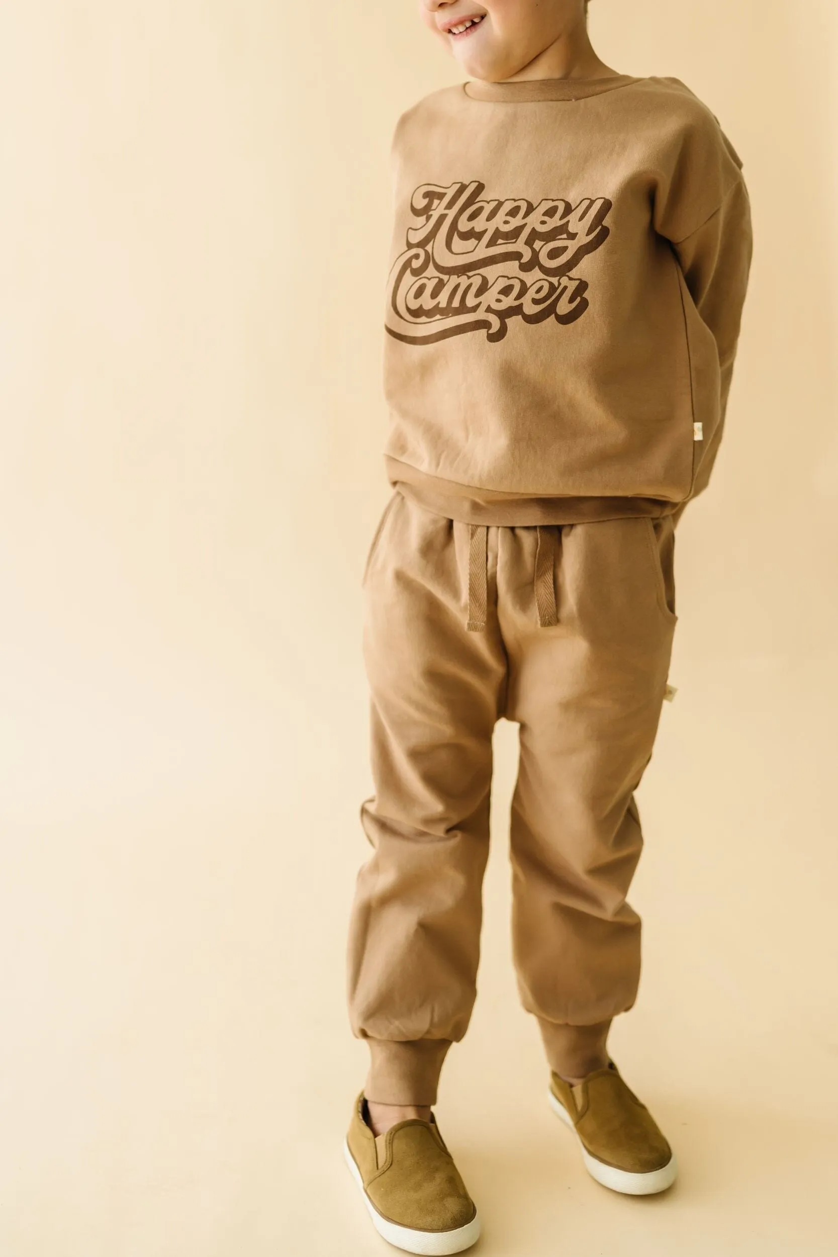 Organic Fleece Jogger Pants | Taupe