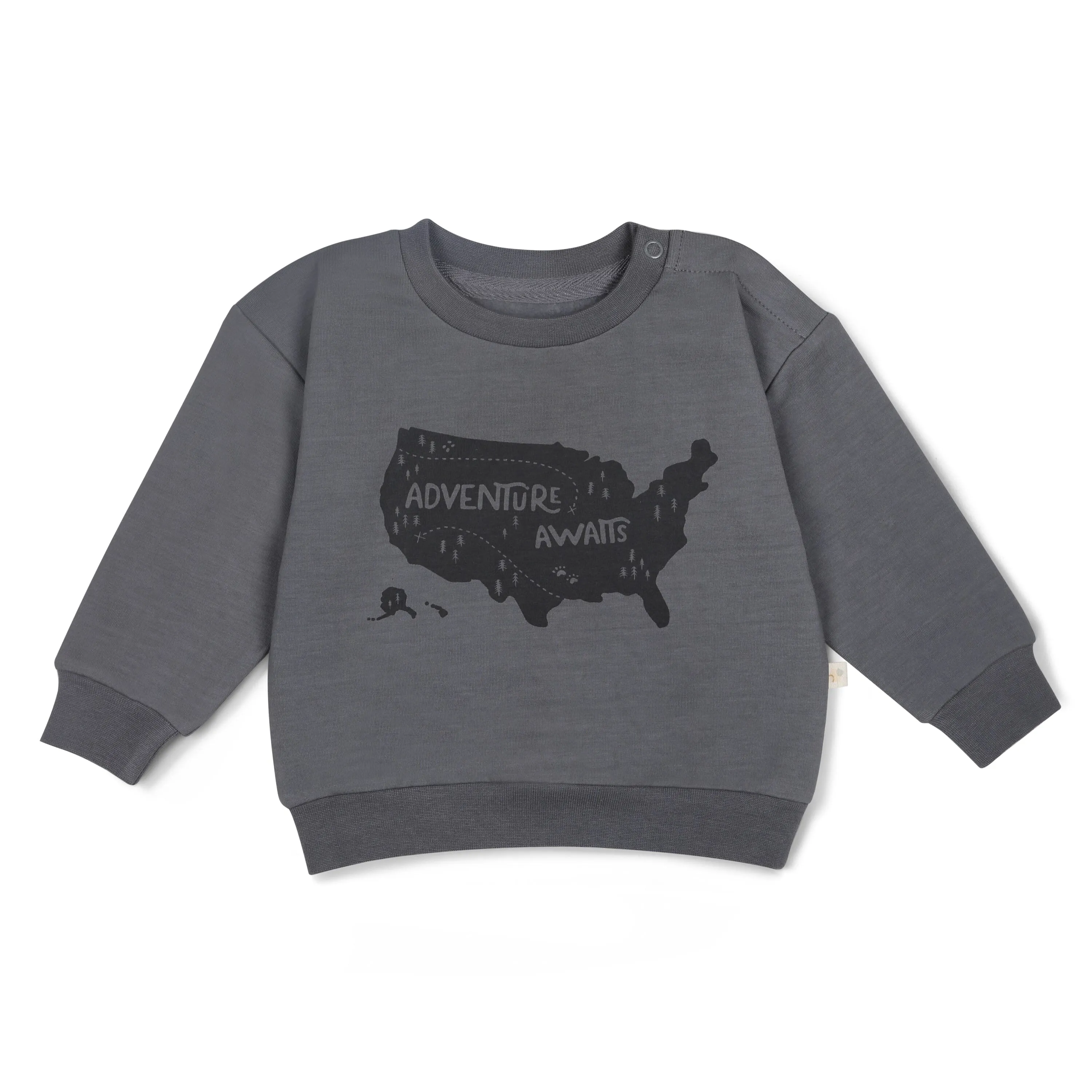 Organic Fleece Sweatshirt | Adventure Awaits