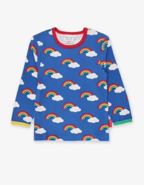 Organic Multi Rainbow Print Long-Sleeved T-Shirt