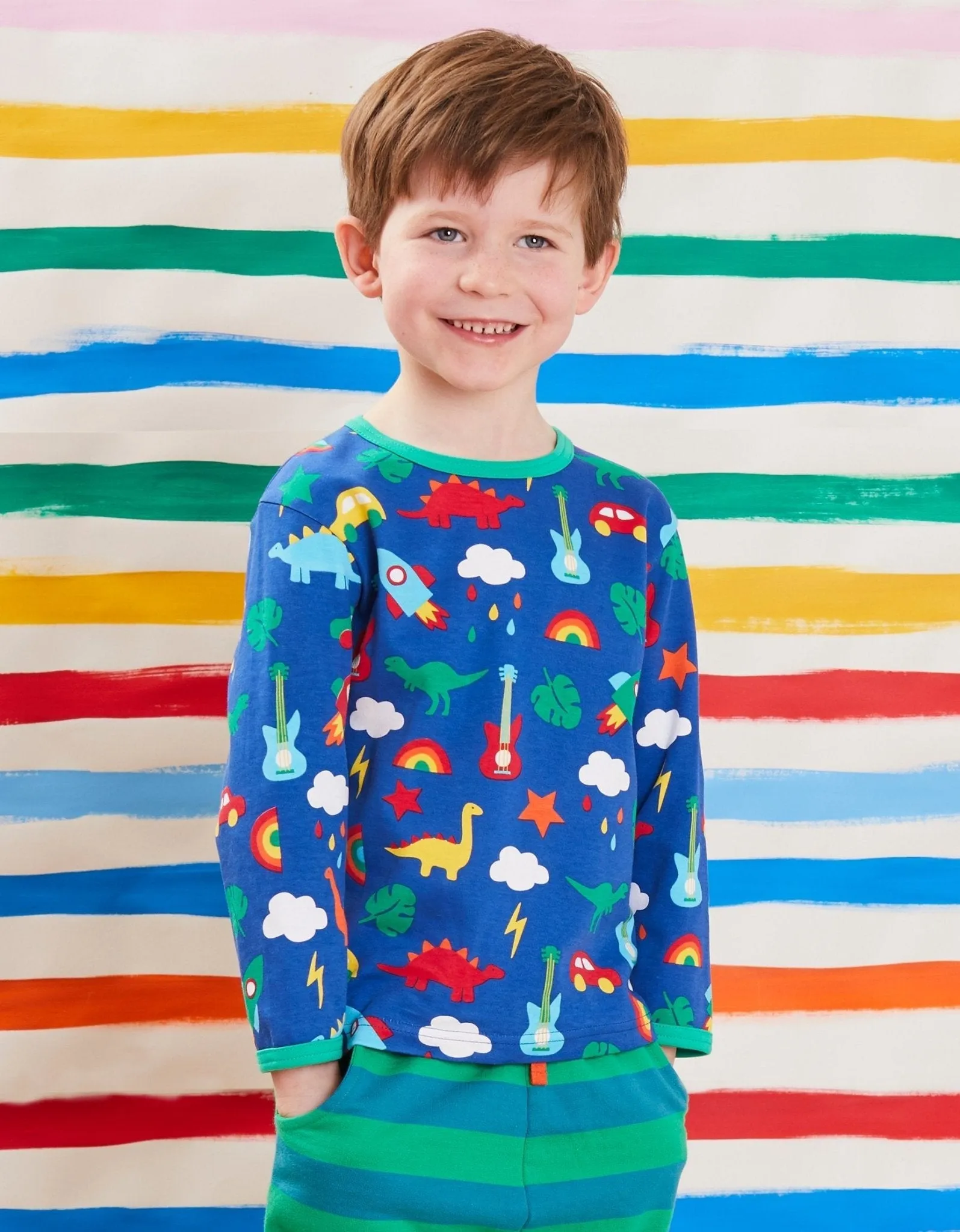 Organic Playtime Mix-Up Print T-Shirt