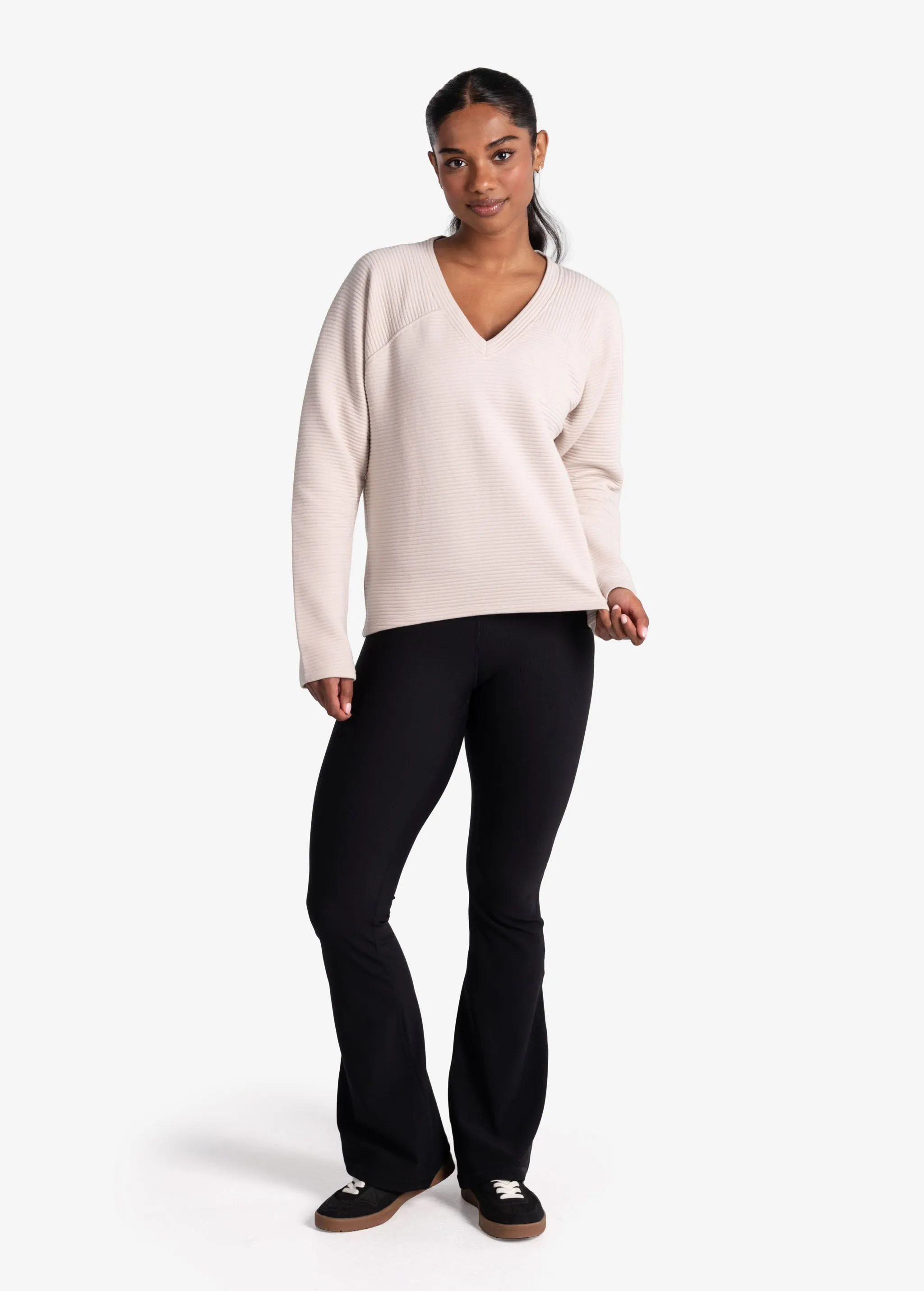 Ottoman V-Neck Pullover