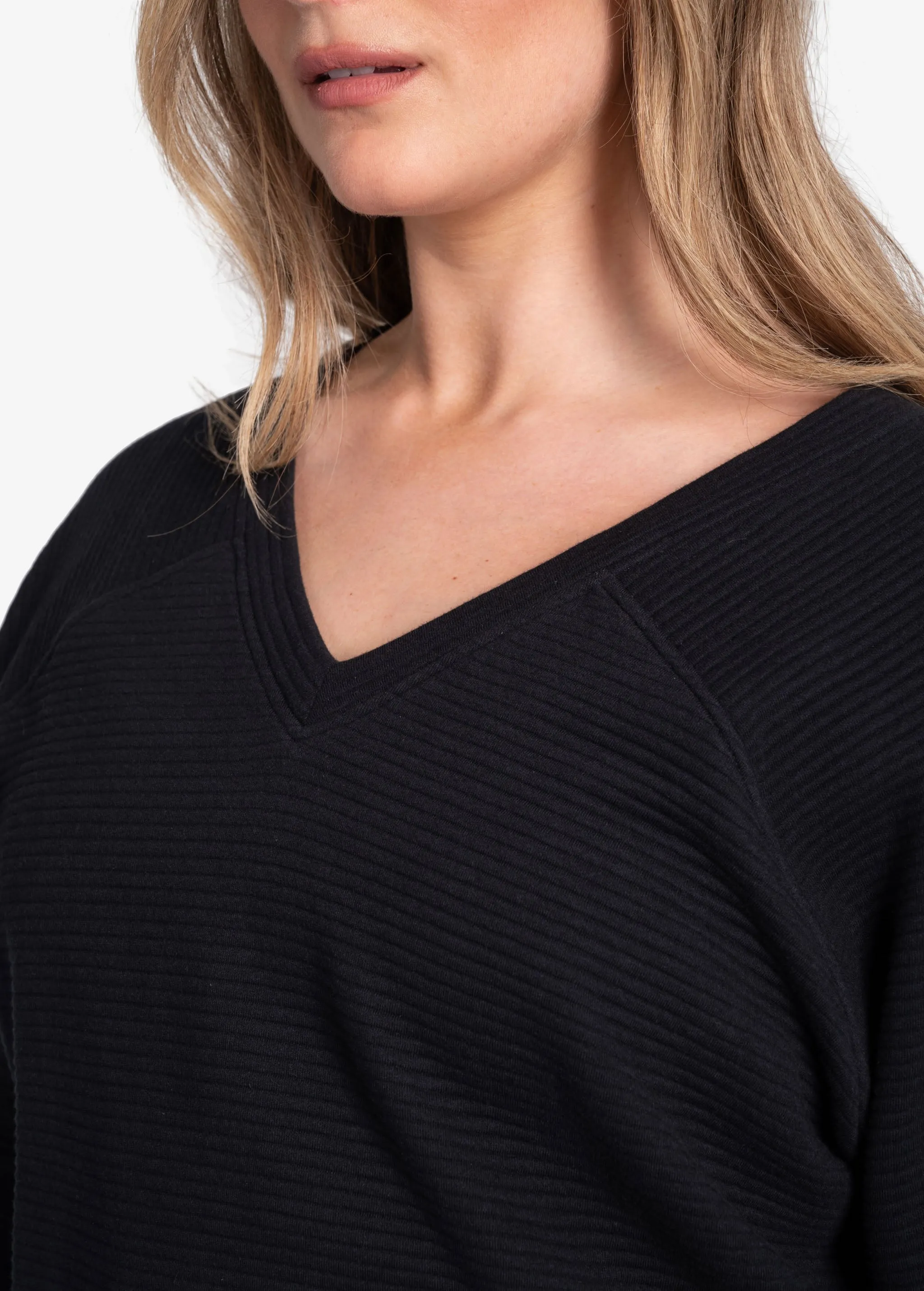 Ottoman V-Neck Pullover