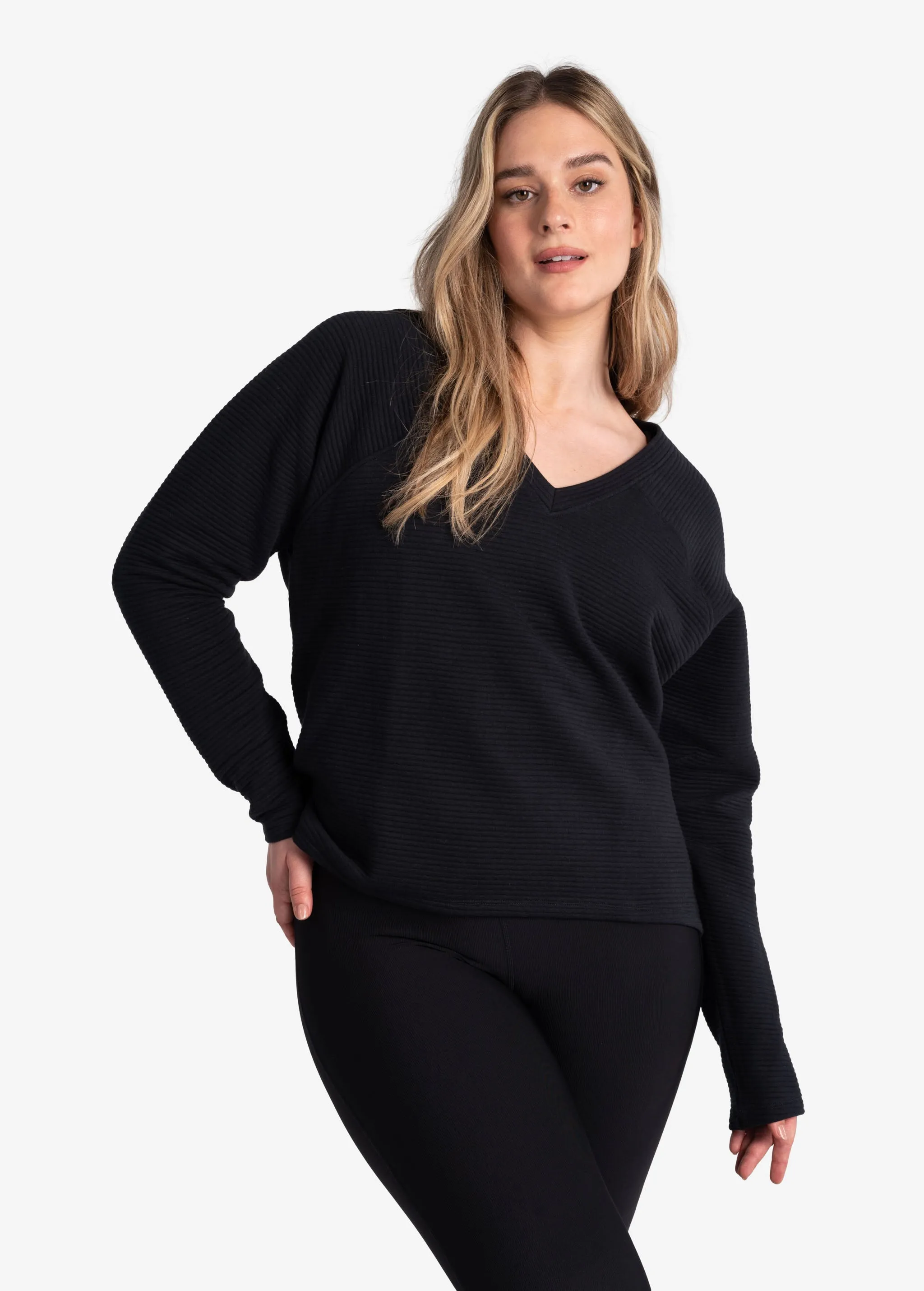 Ottoman V-Neck Pullover