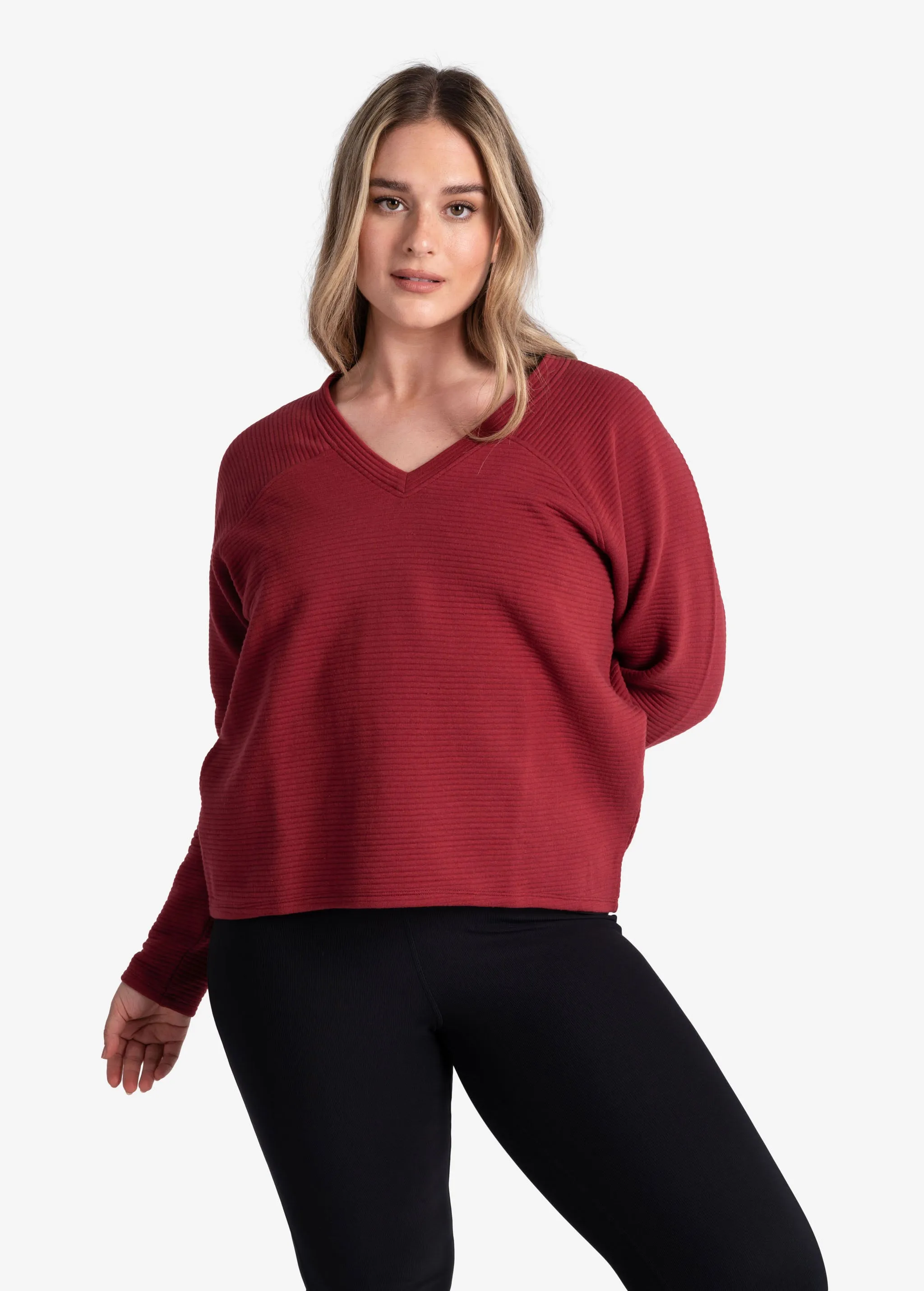 Ottoman V-Neck Pullover