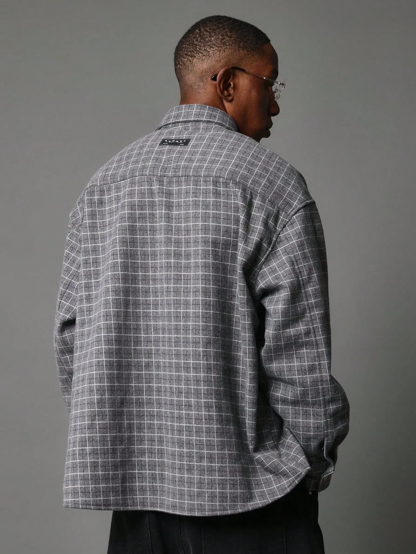 Oversized Checkered Shacket