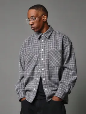 Oversized Checkered Shacket