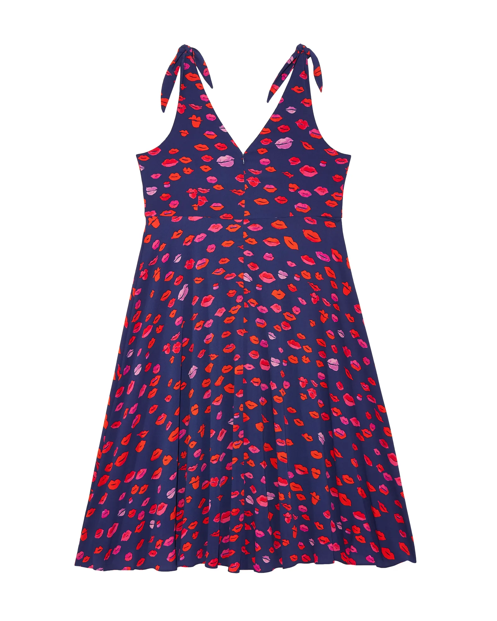 Peoria Sleeveless Midi Dress | Navy / Red