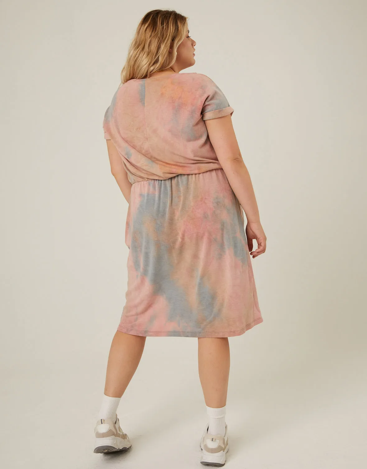 Plus Size Tie Dye Comfy Dress