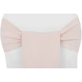 Polyester Chair Sash/Tie - Blush