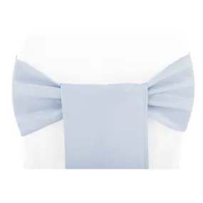 Polyester Chair Sash/Tie - Dusty Blue