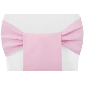 Polyester Chair Sash/Tie - Pink