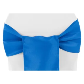 Polyester Chair Sash/Tie - Royal Blue