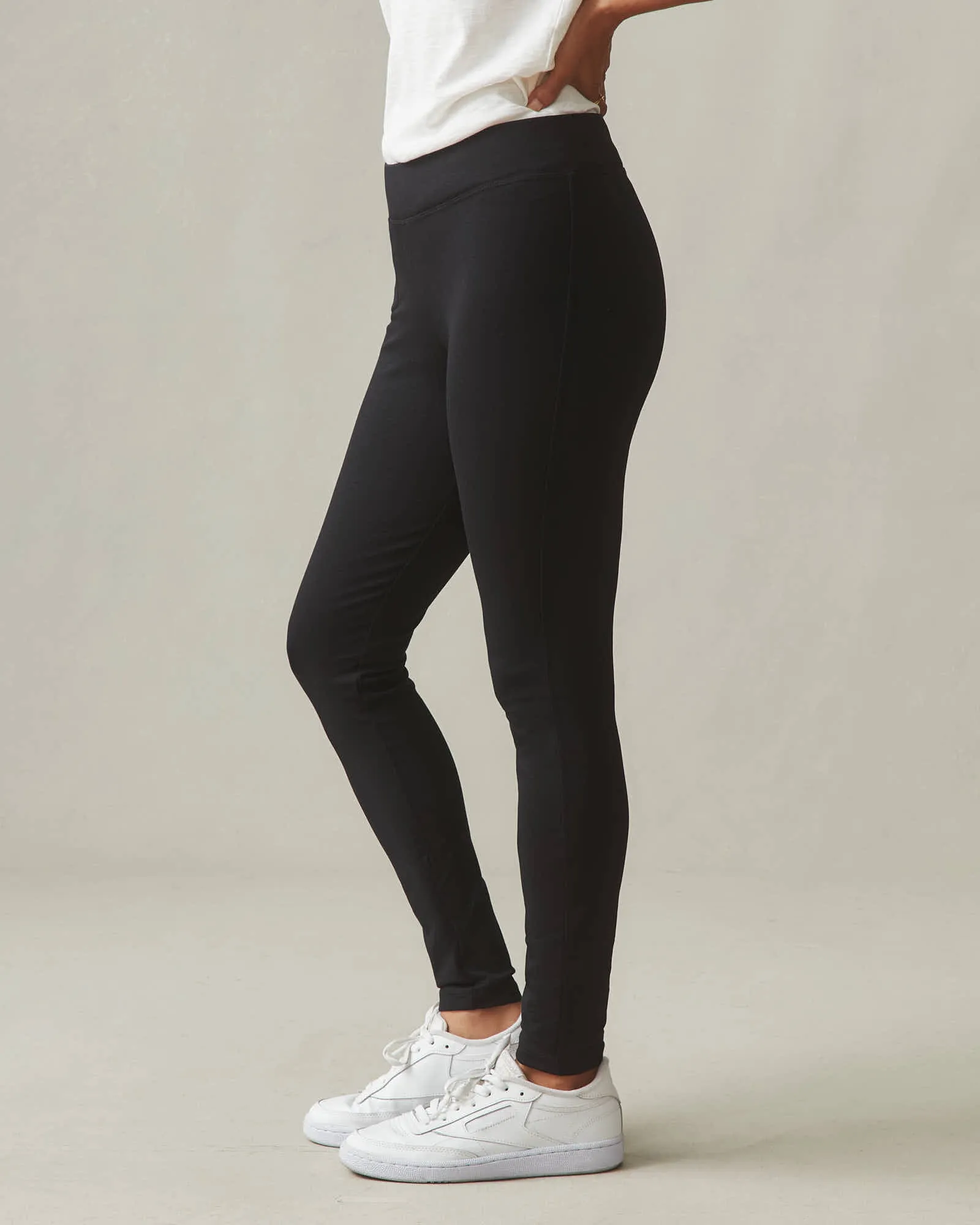 Ponte Slim Pant - Super Black