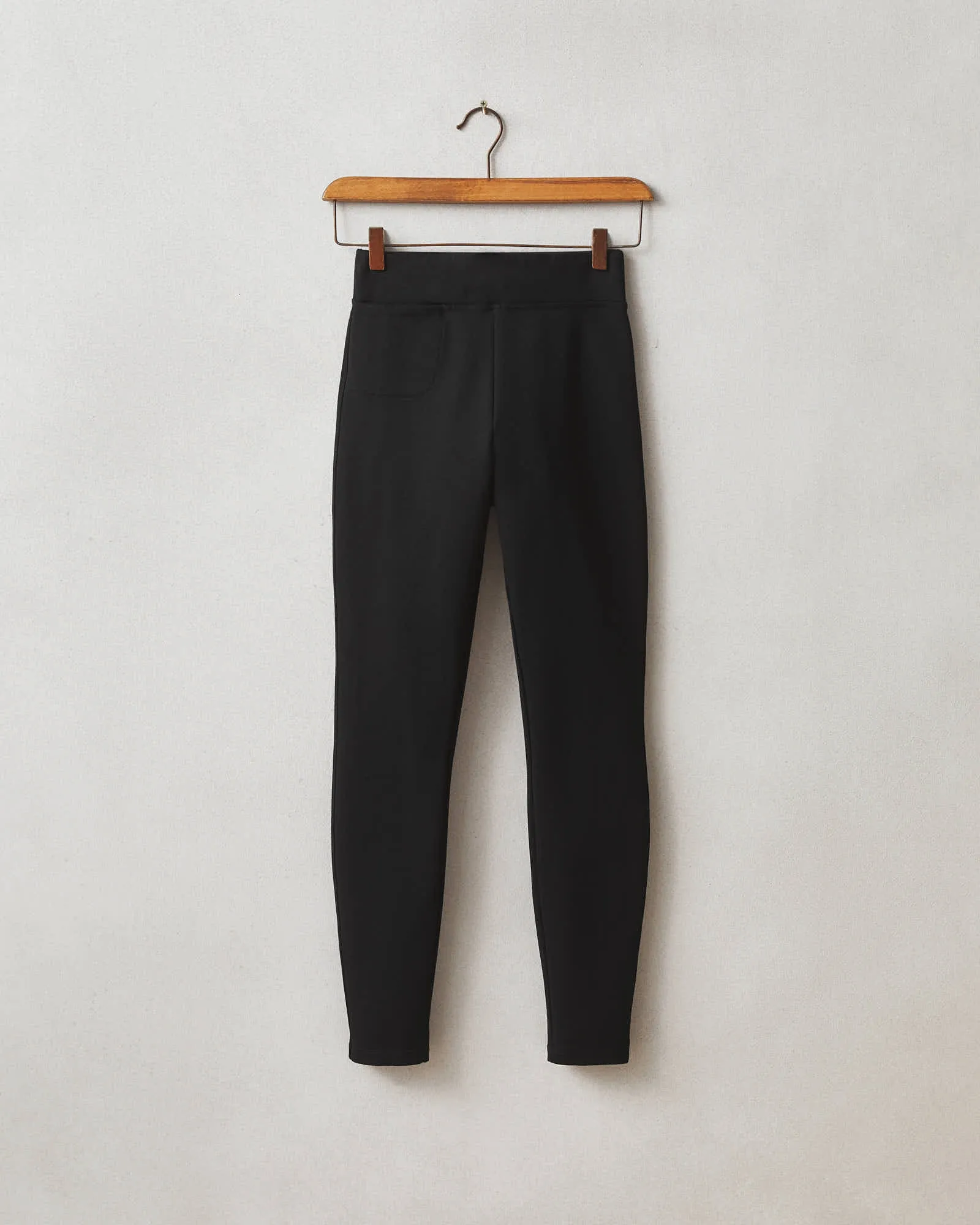 Ponte Slim Pant - Super Black