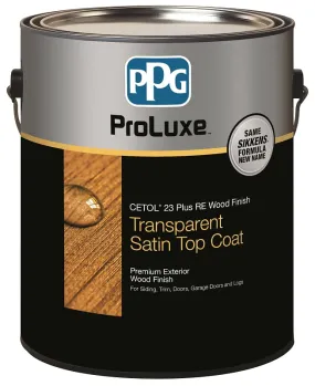 PPG Proluxe Cetol RE SIK43072/01 Wood Finish, Transparent, Butternut, Liquid, 1 gal, Can :EA: QUANTITY: 1