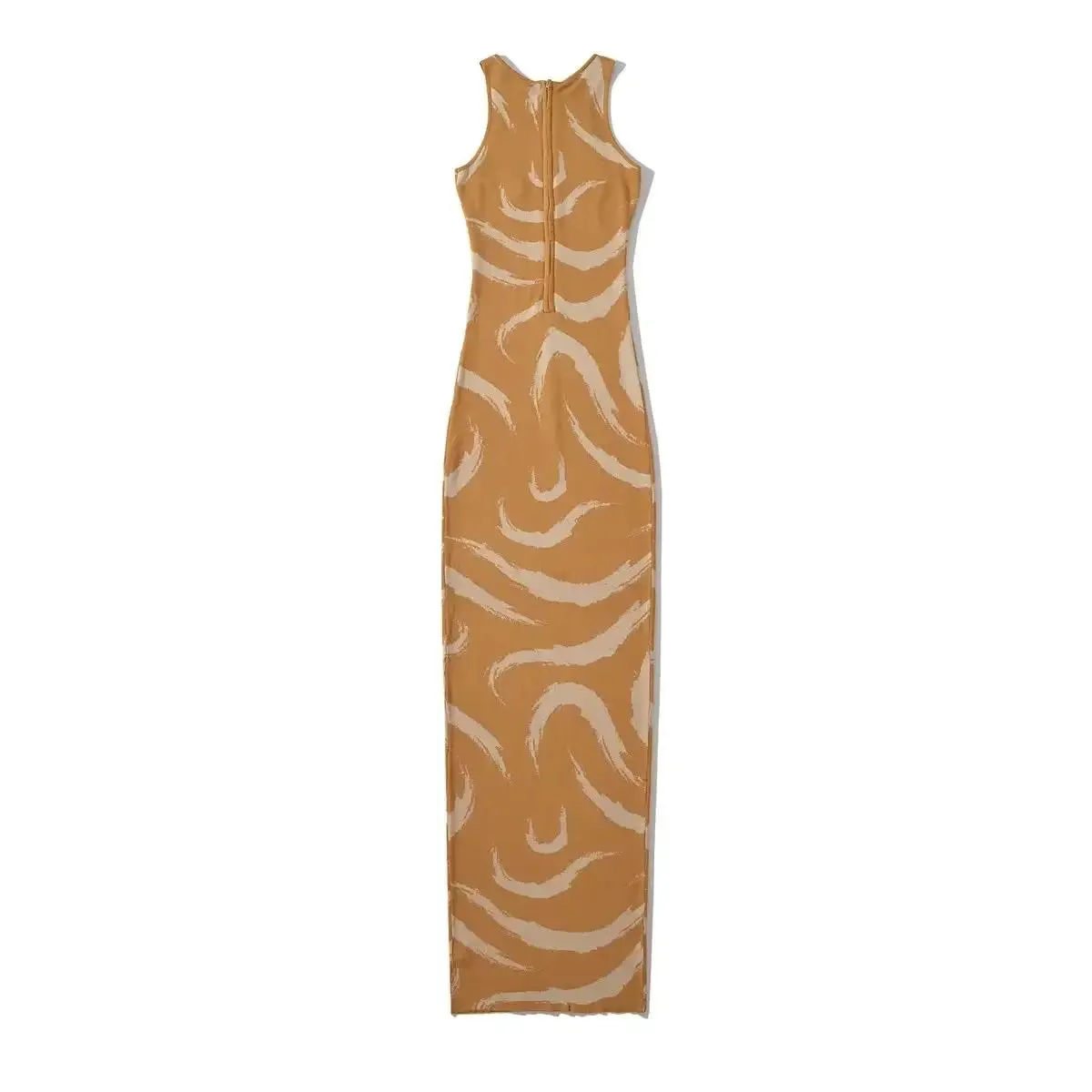 Pre Order:  Brush Strokes Sleeveless Maxi Dress