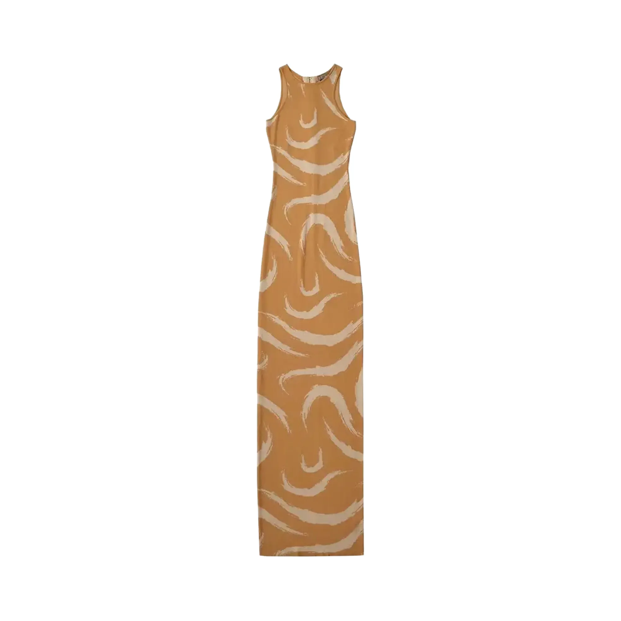 Pre Order:  Brush Strokes Sleeveless Maxi Dress