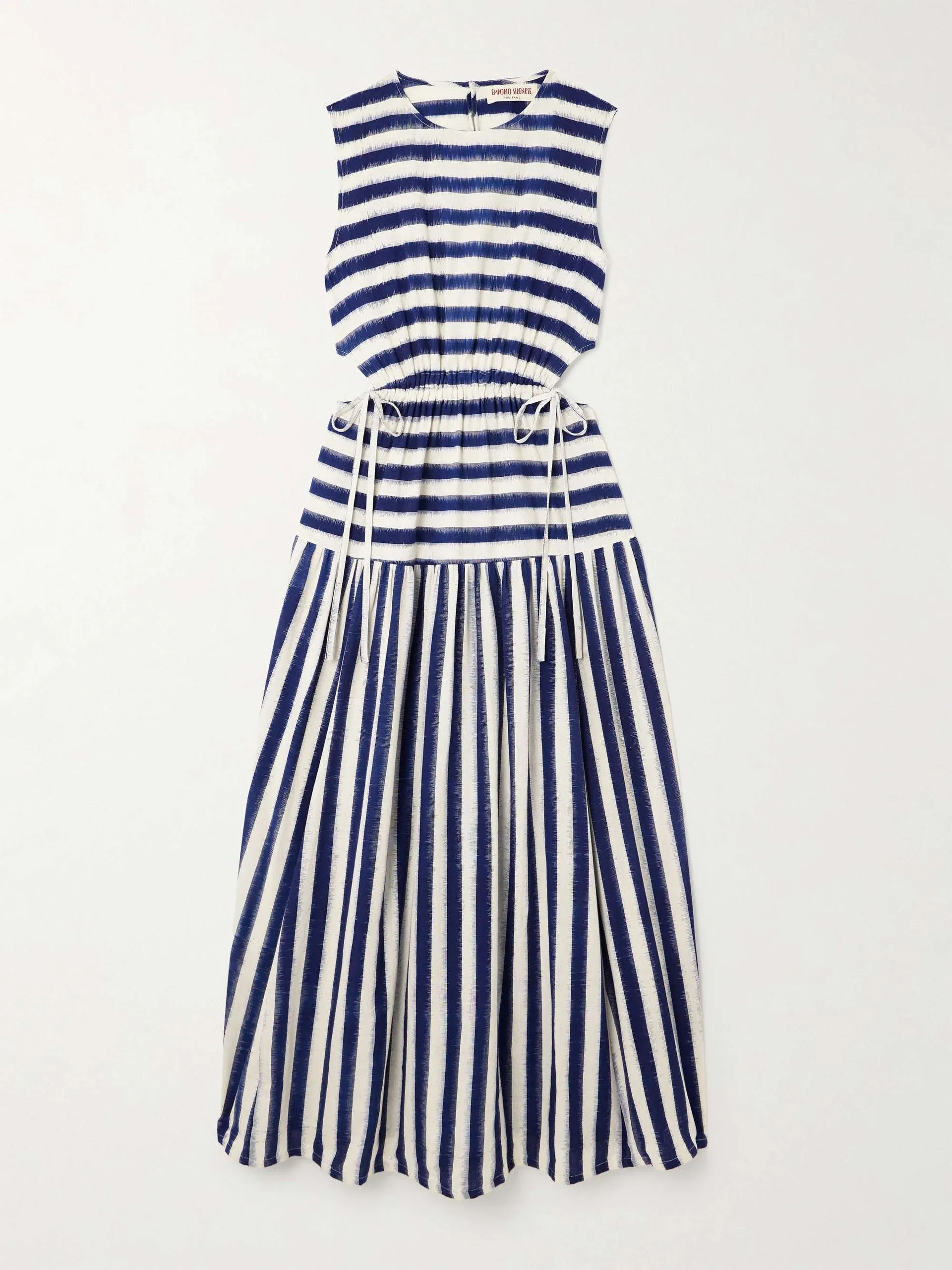 Pulcheria striped cotton maxi dress