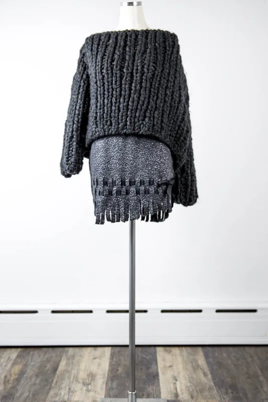 Pull Over Hand-Knit  Warm Sweater