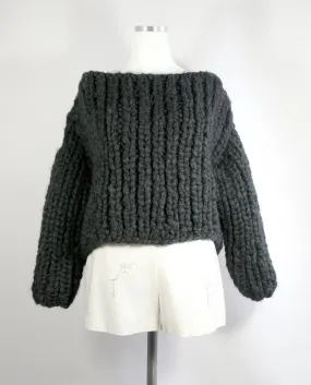 Pull Over Hand-Knit  Warm Sweater