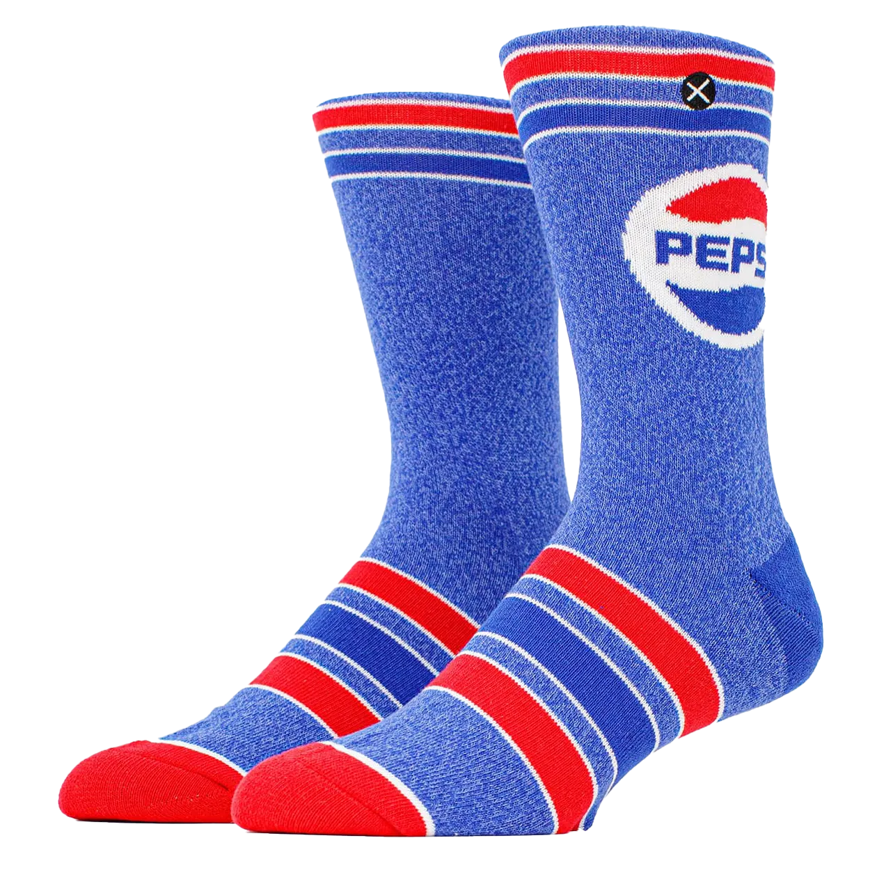 "Pepsi Retro Blue" Combed Cotton Crew Socks by ODD Sox