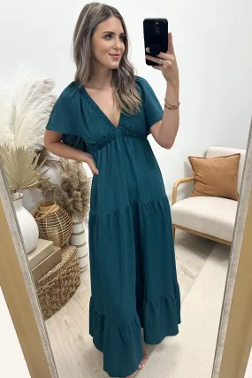 "Wishful Thinking" Maxi Dress (Emerald)