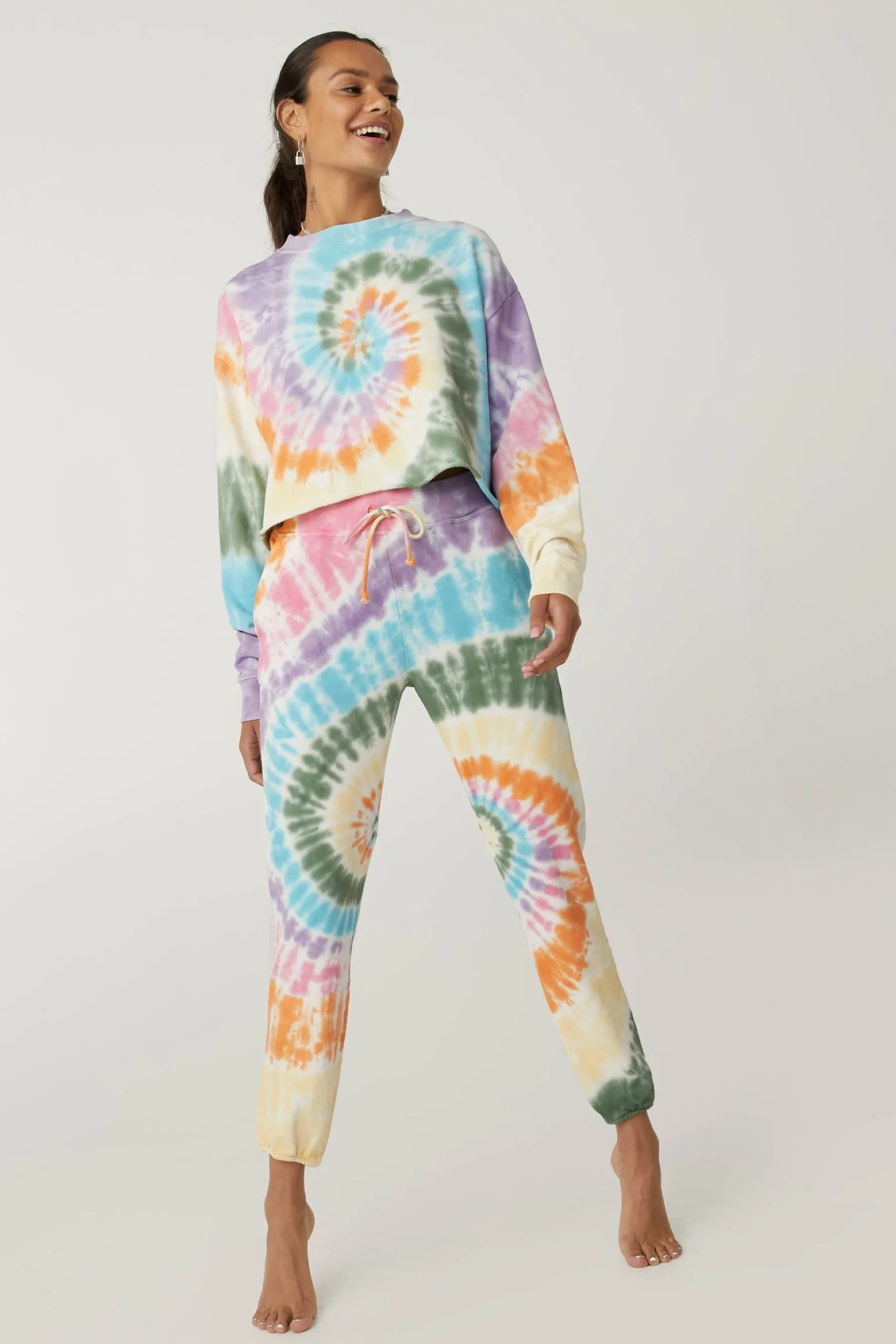 Rainbow Spiral Tie Dye Sweatpant