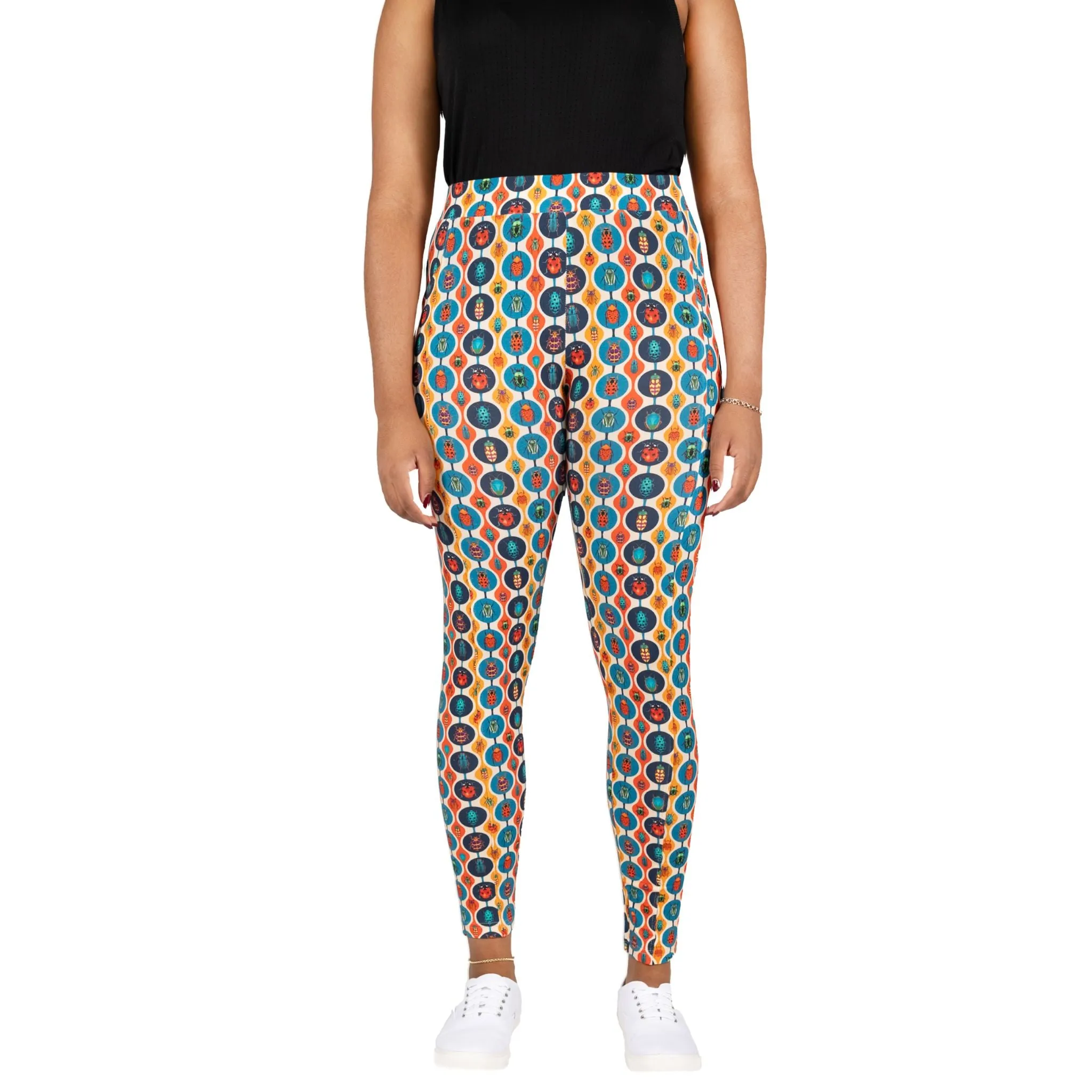 Retro Bugs Adults Leggings with Pockets [FINAL SALE]