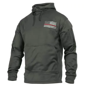 Rothco Concealed Carry Thin Red Line Hoodie