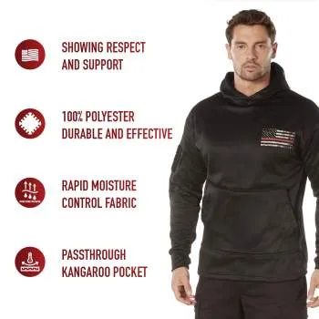 Rothco Concealed Carry Thin Red Line Hoodie