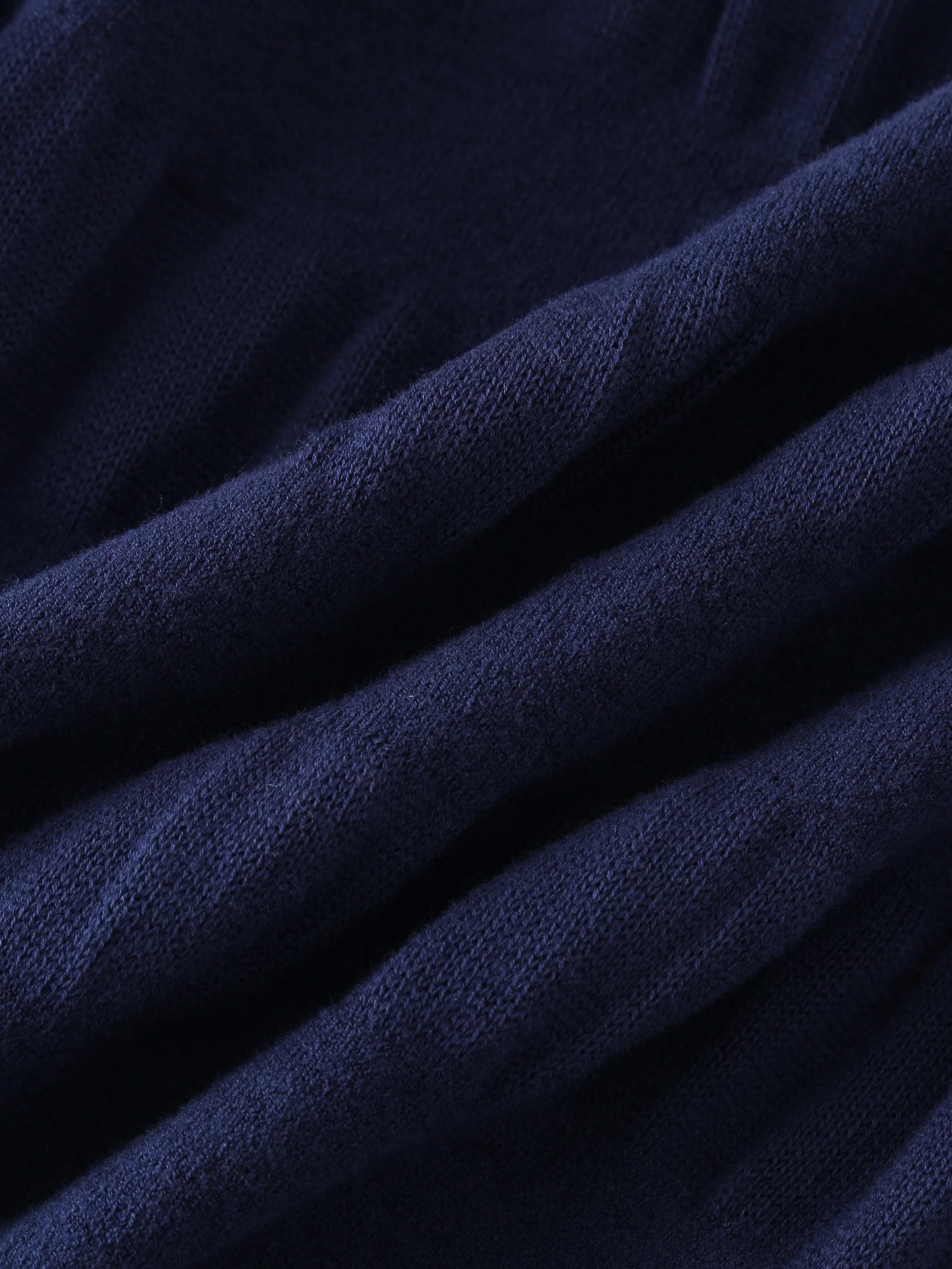 Ruched Sweater-Navy