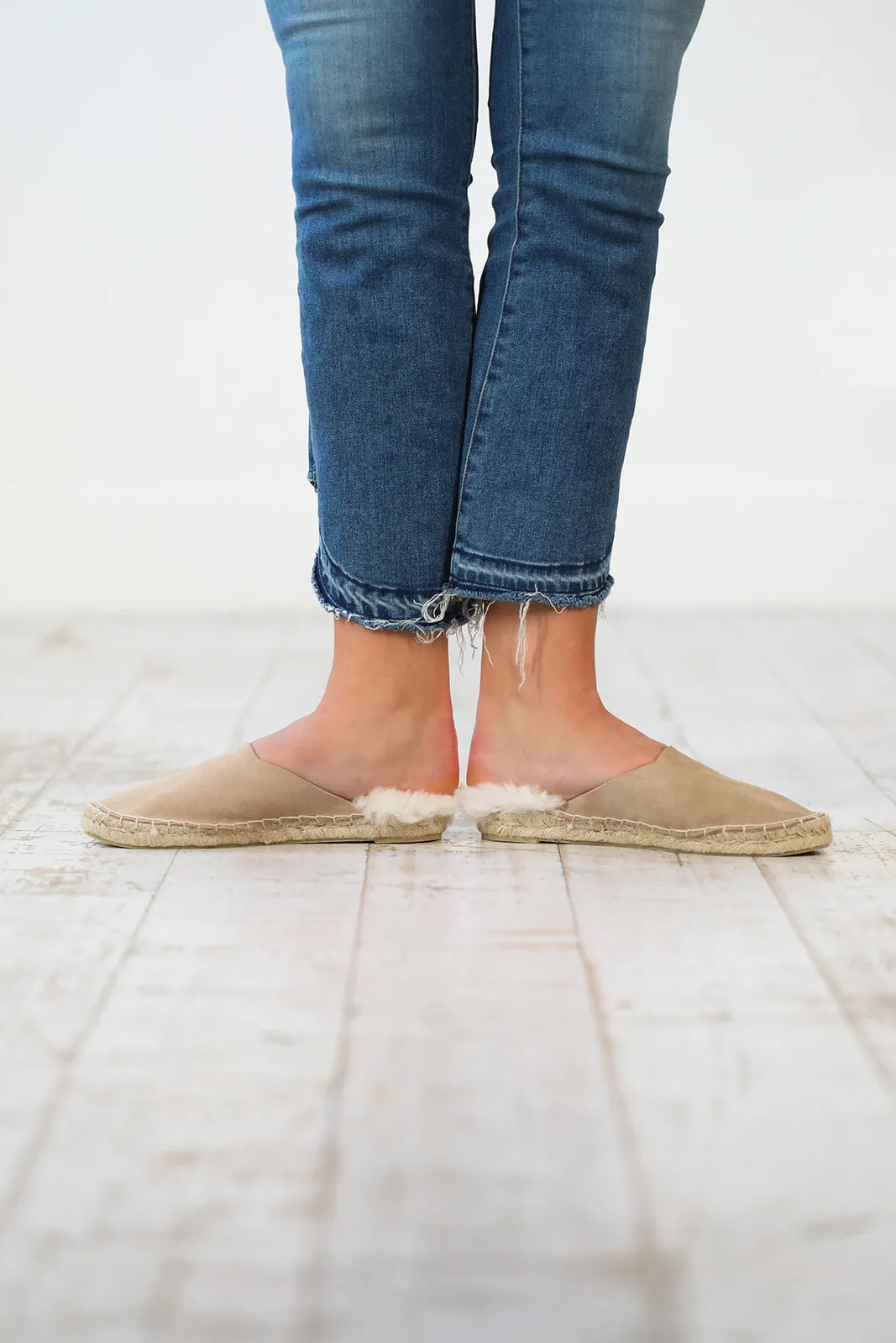 Sand Suede Mule