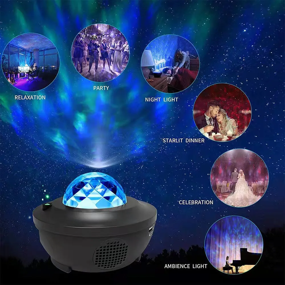 Sensual atmosphere light, laser, voice controlled Bluetooth speaker