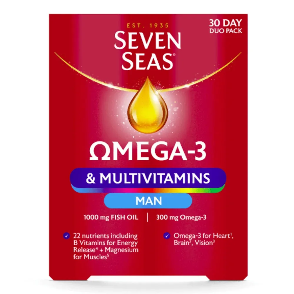 Seven Seas Omega-3 Day Duo Man x60