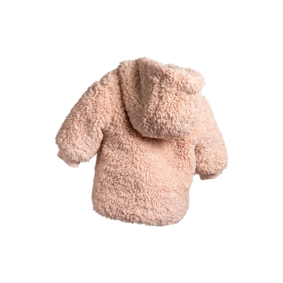 SHERPA TEDDY FUR JACKET-Mauve