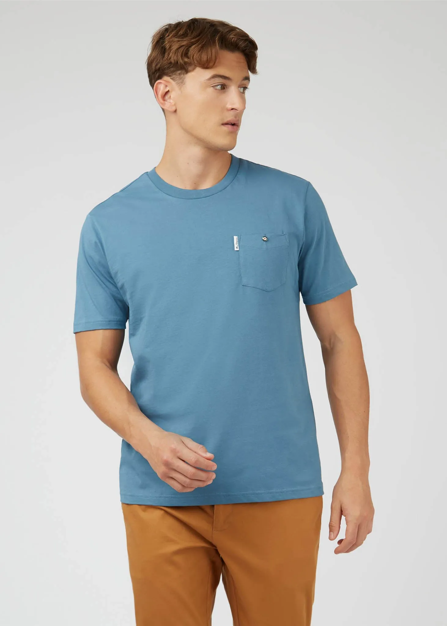 Signature pocket tee - blue shadow