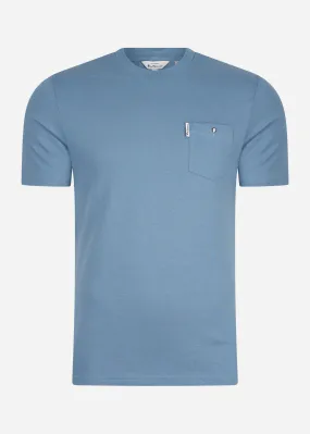 Signature pocket tee - blue shadow